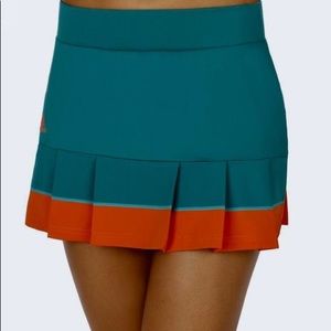 Adidas Tennis Skirt Orange and Teal size M/L